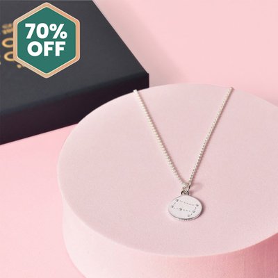 'Gemini' Zodiac Silver Necklace