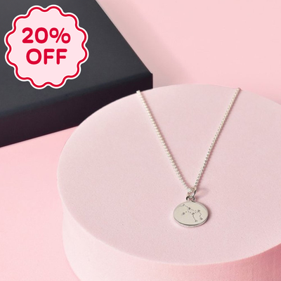 'Virgo' Zodiac Silver Necklace