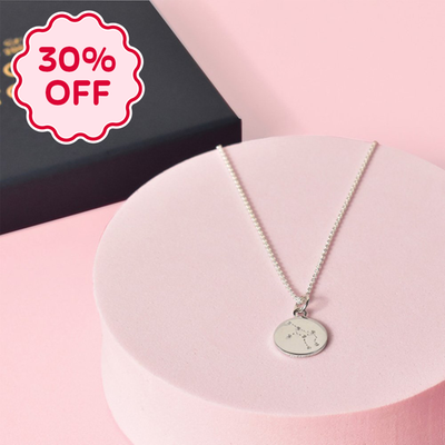 'Virgo' Zodiac Silver Necklace