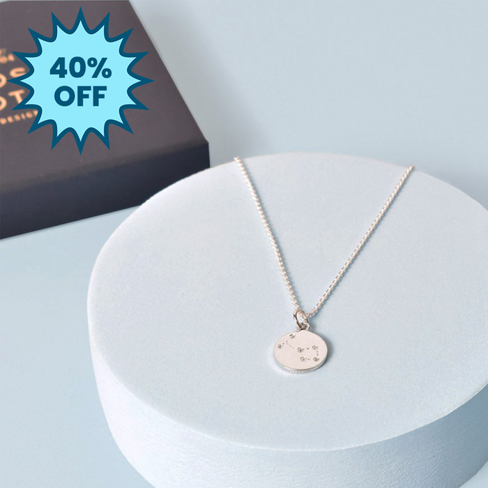 'Scorpio' Zodiac Silver Necklace