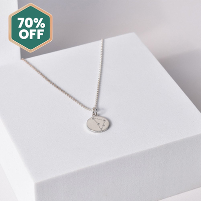 'Capricorn' Zodiac Silver Necklace
