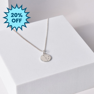 'Capricorn' Zodiac Silver Necklace