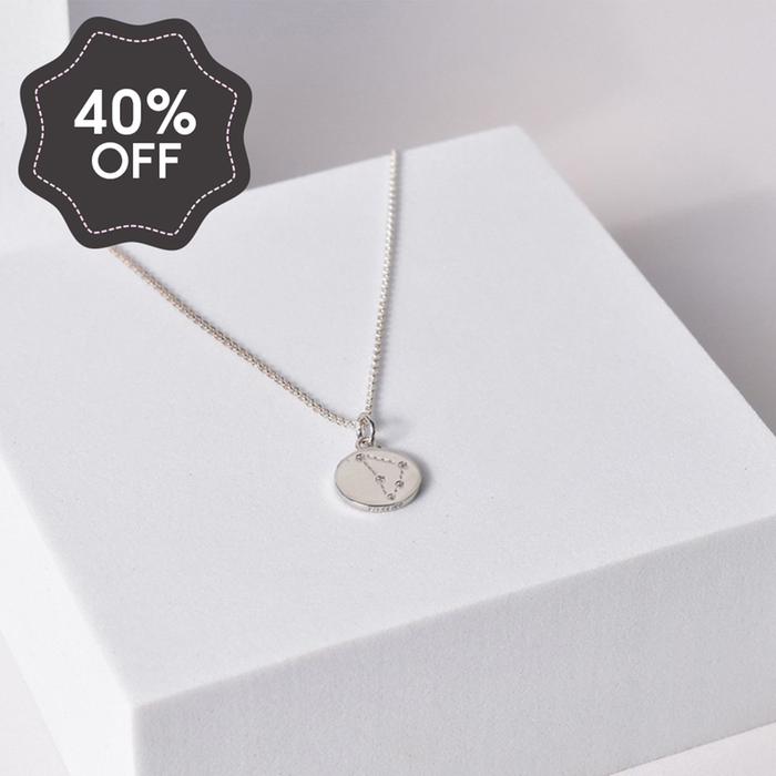 'Capricorn' Zodiac Silver Necklace