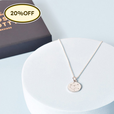 'Aquarius' Zodiac Silver Necklace
