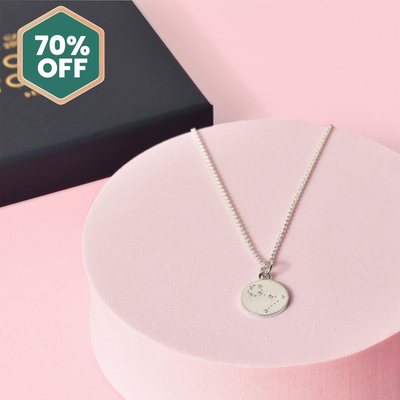 'Pisces' Zodiac Silver Necklace