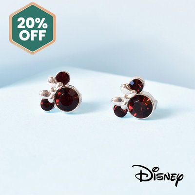 Disney Minnie Mouse Garnet Earrings
