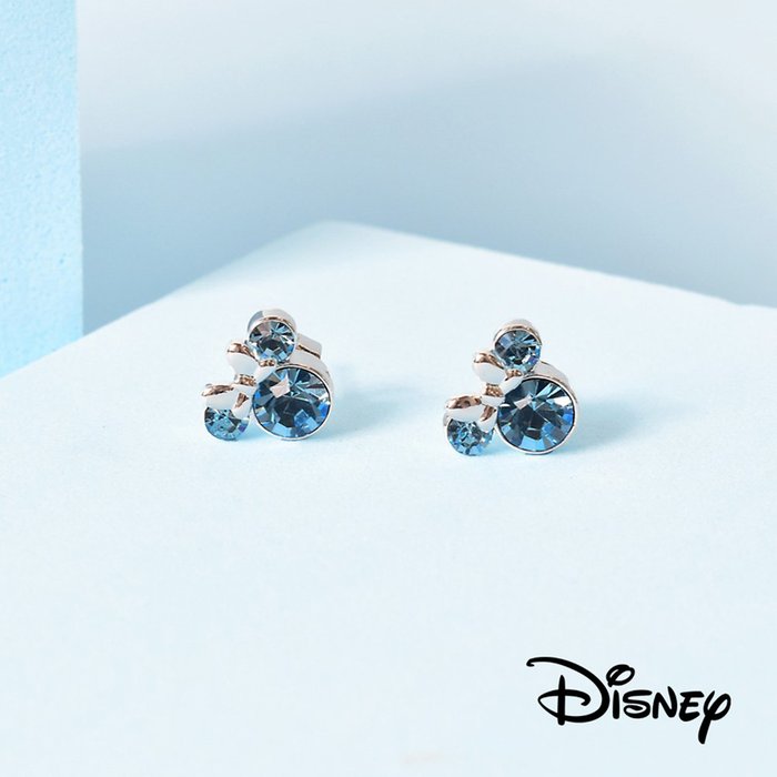 Disney Minnie Mouse Aquamarine Earrings