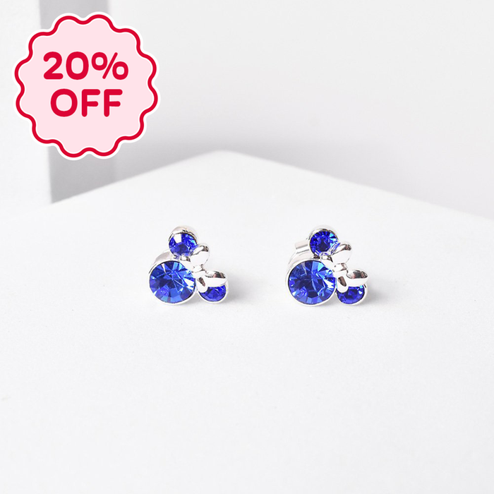 Disney Minnie Mouse Sapphire Earrings