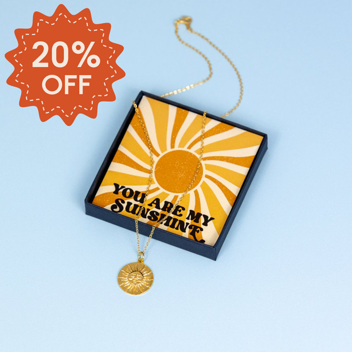 You Are My Sunshine Gold Necklace