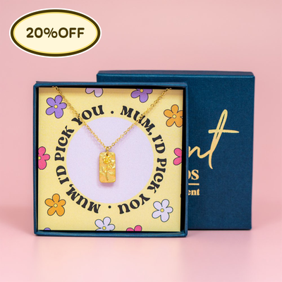 Mum I'd Pick You Gold Necklace