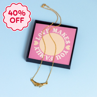 Love Makes You Family Gold Necklace