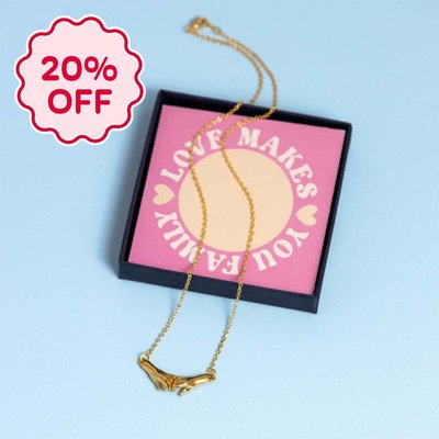Love Makes You Family Gold Necklace