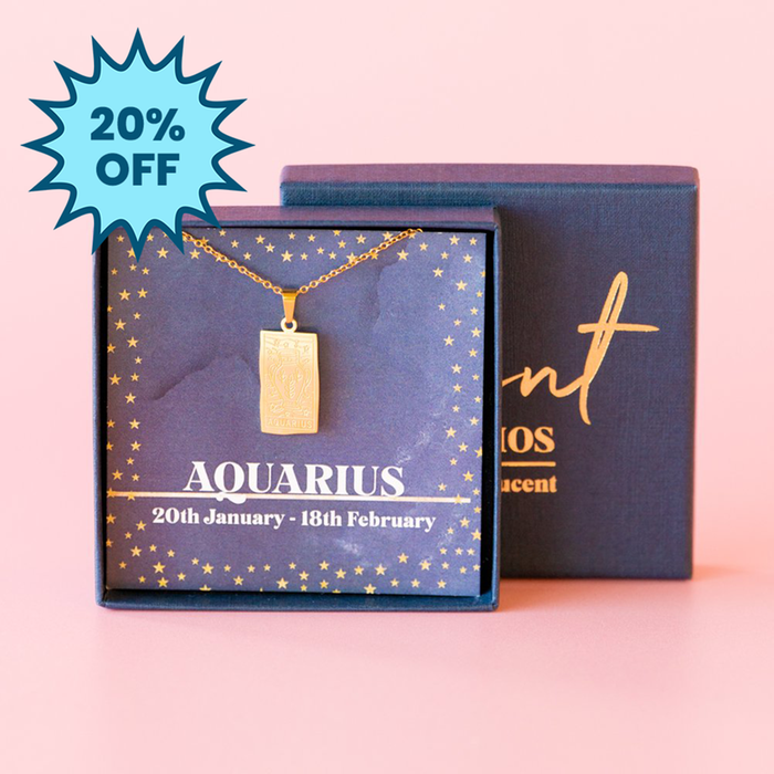 Aquarius Zodiac Necklace