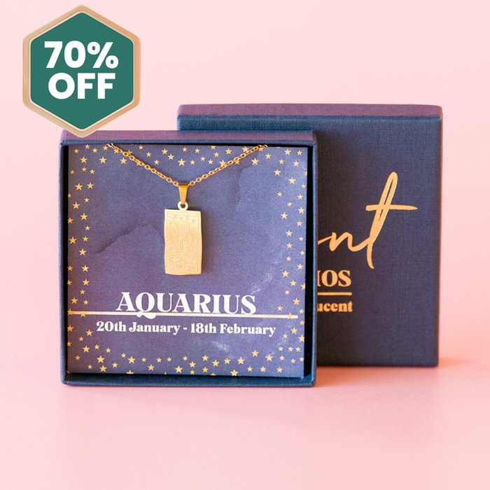 Aquarius Zodiac Necklace