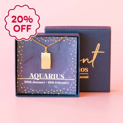Aquarius Zodiac Necklace