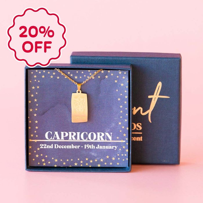 Capricorn Zodiac Necklace