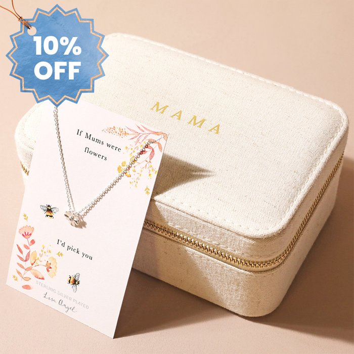 Lisa Angel If Mums Were Flowers Necklace & Jewellery Case