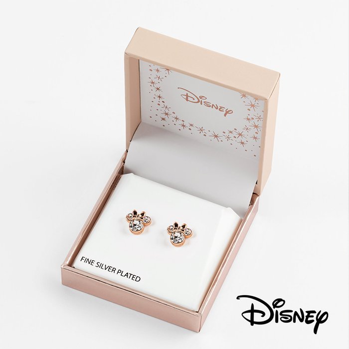 Disney Minnie Mouse Rose Gold Earrings