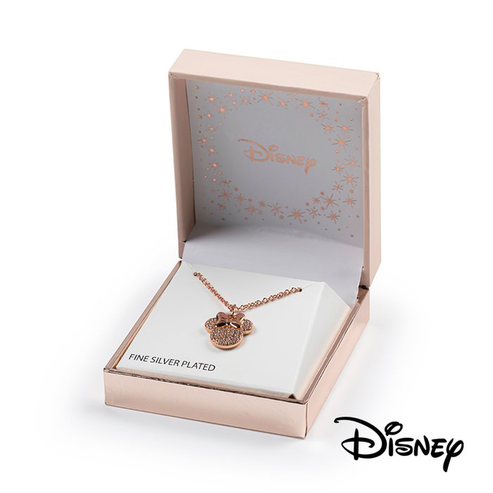 Disney Minnie Mouse Rose Gold Necklace