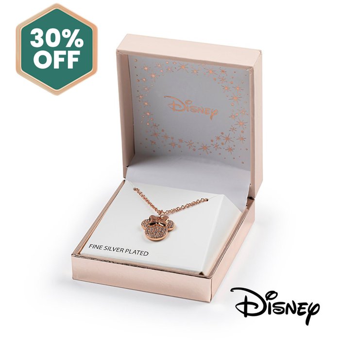 Disney Minnie Mouse Rose Gold Necklace