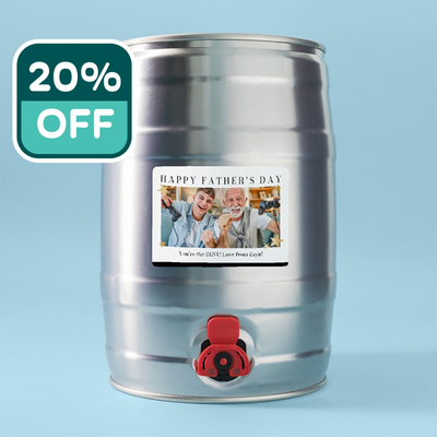 Personalised Happy Father's Day IPA Mini Keg