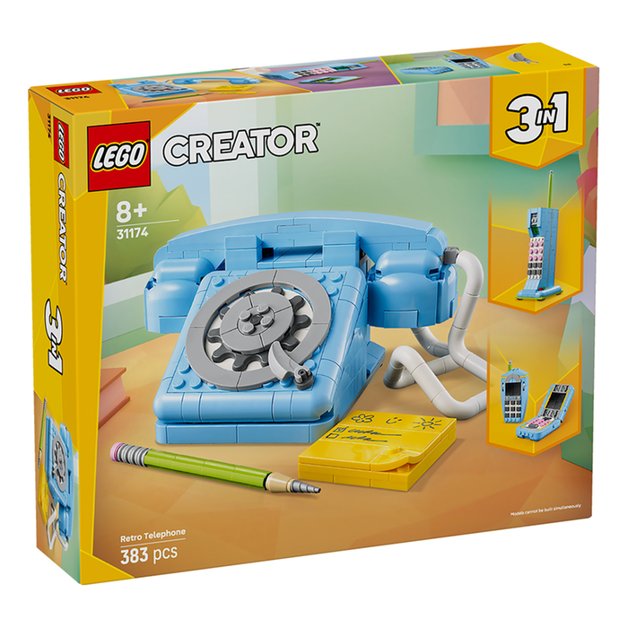 LEGO Creator 3in1 Retro Telephone Building Toy (31174)