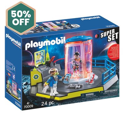 Playmobil Super Set Galaxy Police Rangers Prison Cell with LED Lights (70009)