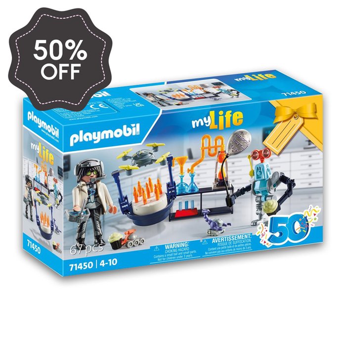 Playmobil Researchers with Robots (71450)