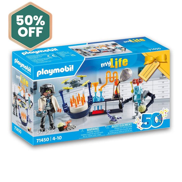 Playmobil Researchers with Robots (71450)