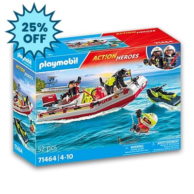 Playmobil Fire Boat with Water Scooter (71464)