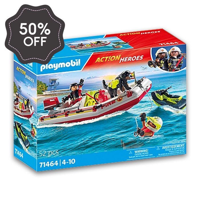 Playmobil Fire Boat with Water Scooter (71464)