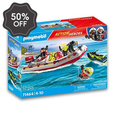 Playmobil Fire Boat with Water Scooter (71464)