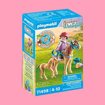 Playmobil Horses of Waterfall: Child with Pony and Foal (71498)