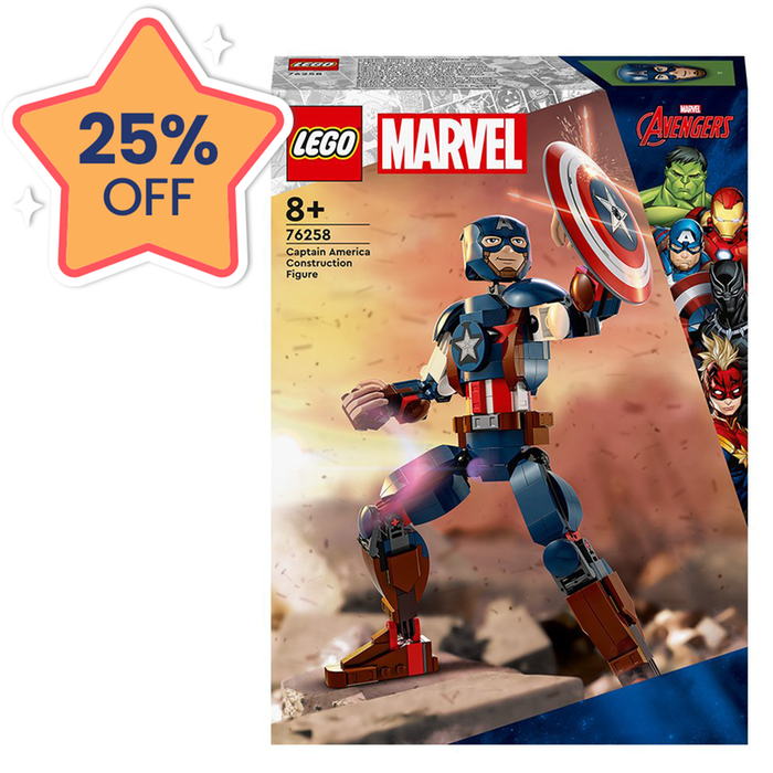 LEGO® Marvel Captain America Buildable Figure (76258)