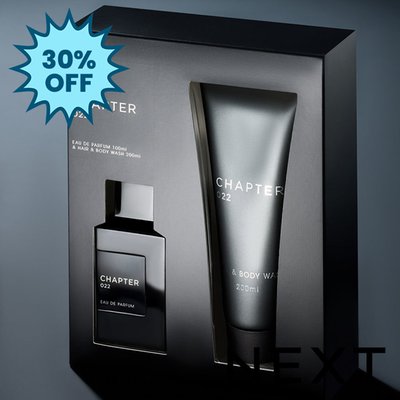 NEXT Chapter22 100ml Eau de Parfum and 200ml Body Wash Gift Set