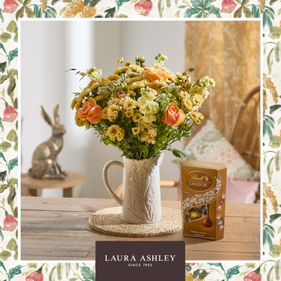  Laura Ashley The Golden Hour Bouquet with Lindt Assorted Truffles 337g Gift Set
