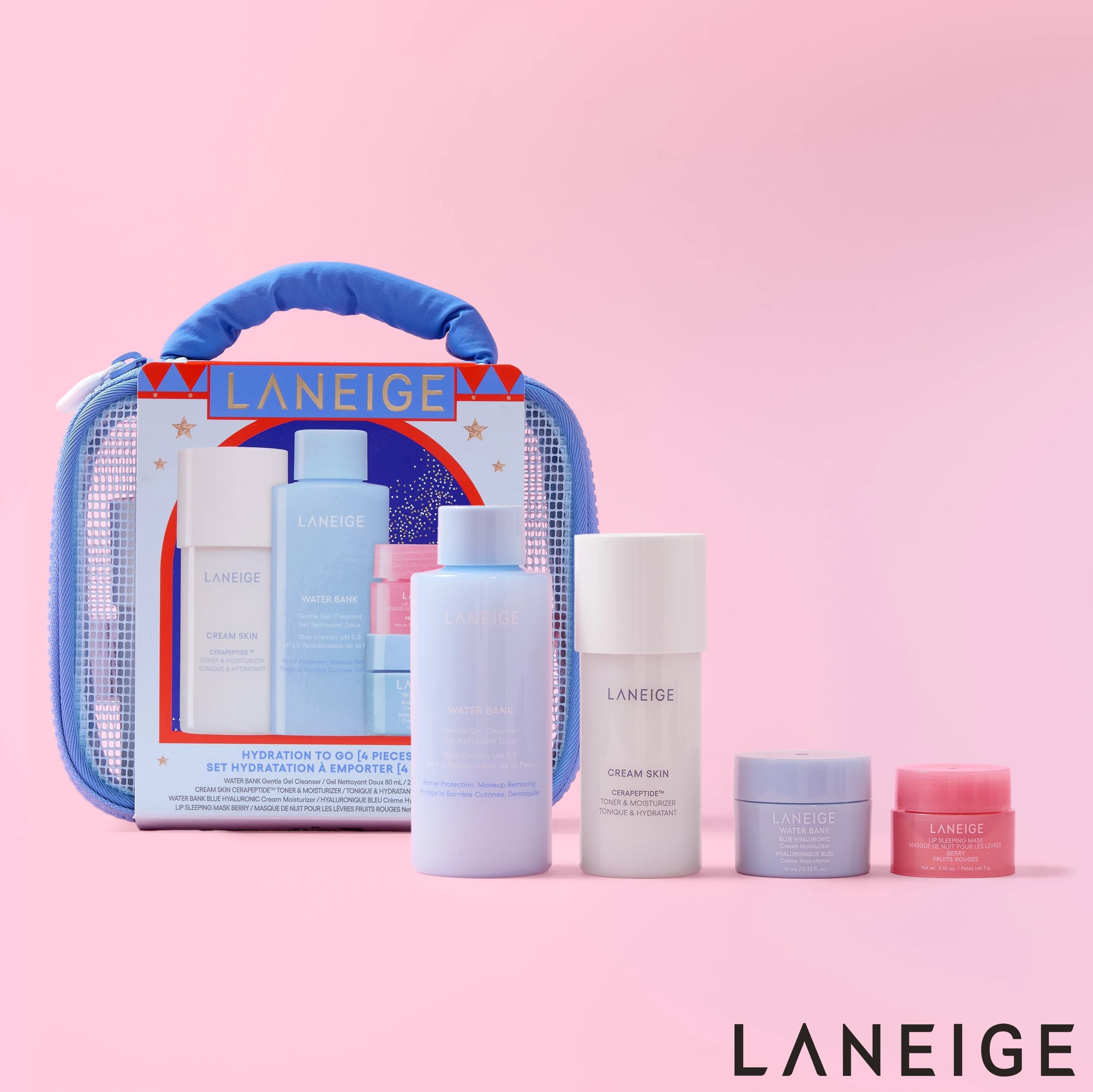 Moonpig Laneige Hydration To Go Skincare Gift Set