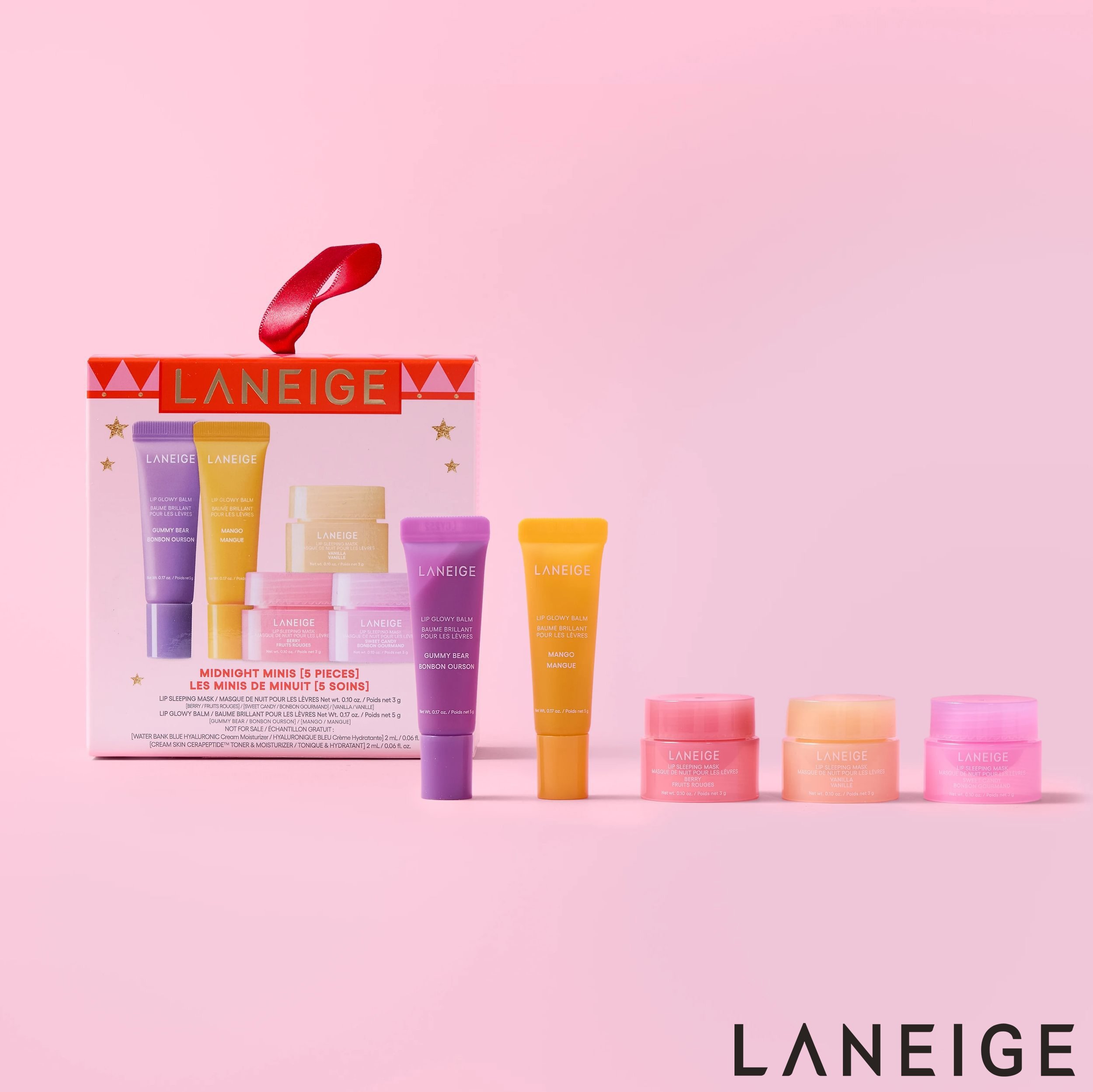 Moonpig Laneige Midnight Minis Skincare Gift Set