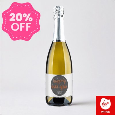 Virgin Wine Personalised Happily Ever After Prosecco 75cl