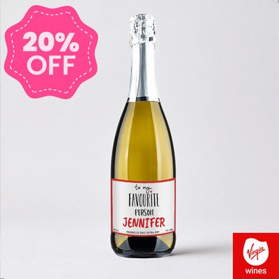 Virgin Wines Personalised Favourite Person Prosecco 75cl