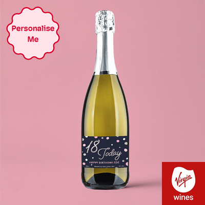Personalised 18th Birthday Prosecco 75cl