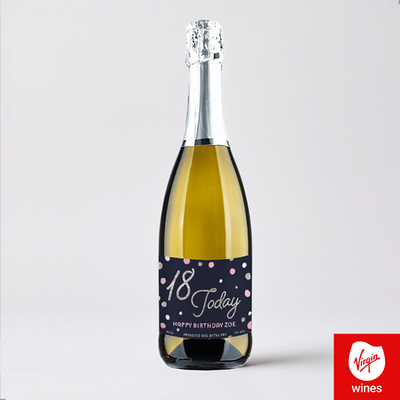 Virgin Wines Personalised 18th Birthday Prosecco 75cl