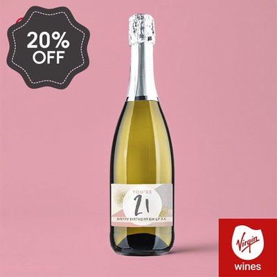 Personalised 21st Birthday Prosecco 75cl