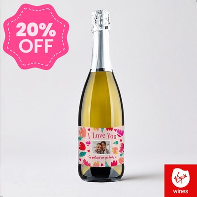 Virgin Wines Personalised I Love You Prosecco 75cl