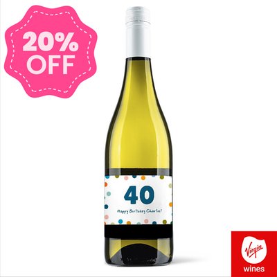 Virgin Wines Personalised Happy Birthday Sauvignon Blanc 75cl