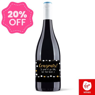 Virgin Wines Personalised Congratulations Merlot