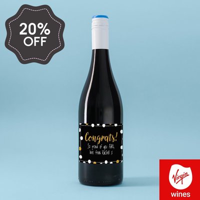 Personalised Congratulations Merlot
