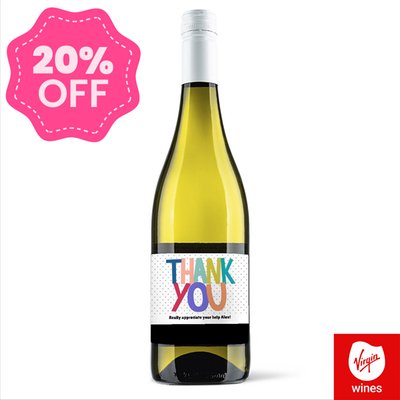 Virgin Wines Personalised Thank You Sauvignon 75cl