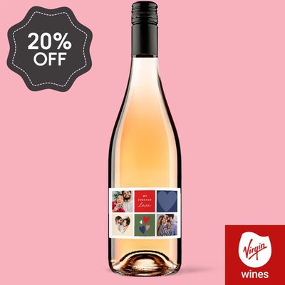 Personalised My Forever Love Rose Wine 75cl