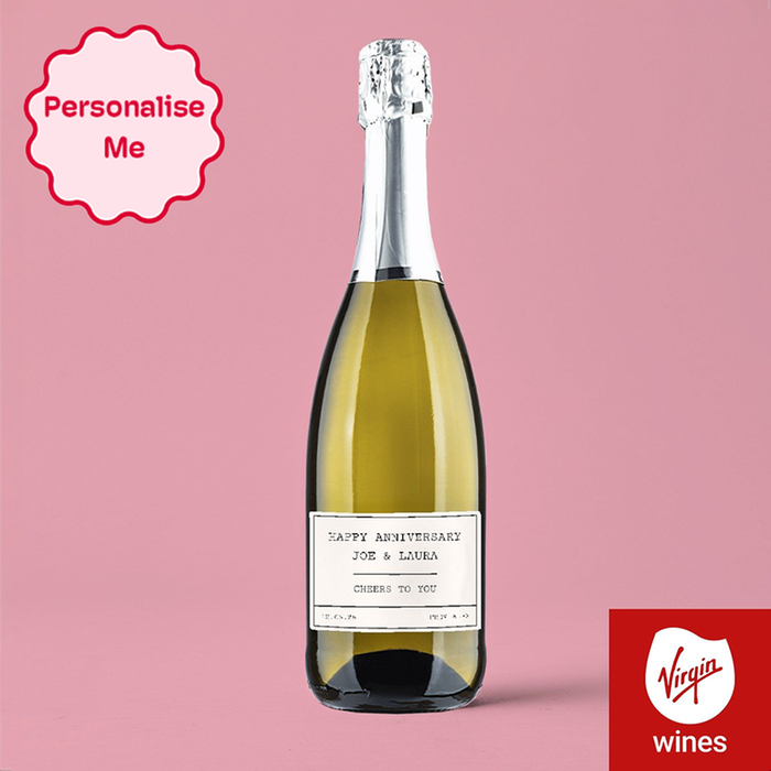 Personalised Happy Anniversary Prosecco 75cl
